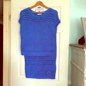 Skirt with below the knee skirt